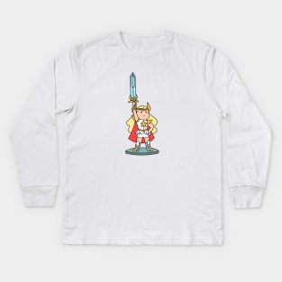 Mini she-ra Adora Kids Long Sleeve T-Shirt